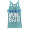 Women_s CHIN UP More Pain More Gain Racerback Tank Top