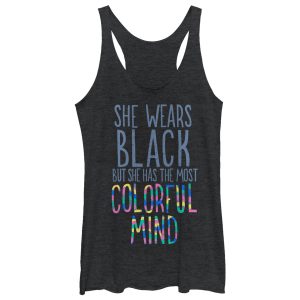 Women_s CHIN UP Most Colorful Mind Racerback Tank Top