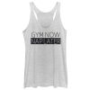 Women_s CHIN UP Nap Later Gym Now Racerback Tank Top