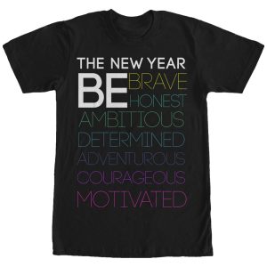 Women_s CHIN UP New Year Be Motivated Boyfriend Tee