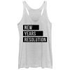Women_s CHIN UP New Years Resolution Racerback Tank Top