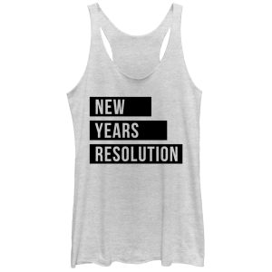 Women_s CHIN UP New Years Resolution Racerback Tank Top