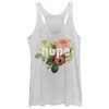Women_s CHIN UP Nope Flowers Racerback Tank Top