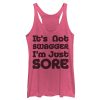 Women_s CHIN UP Not Swagger Just Sore Racerback Tank Top