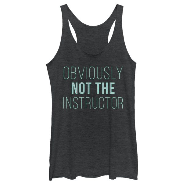 Women_s CHIN UP Not the Instructor Racerback Tank Top