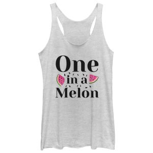 Women_s CHIN UP One in a Melon Racerback Tank Top