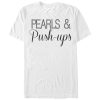 Women_s CHIN UP Pearls and Push-Ups Boyfriend Tee