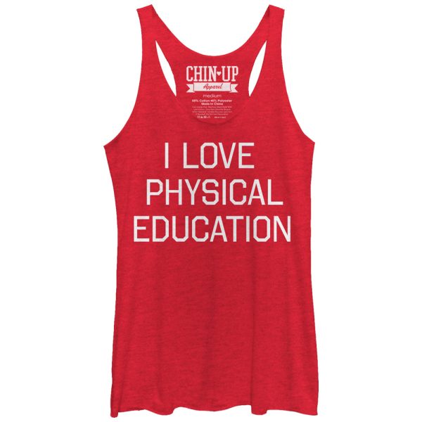 Women_s CHIN UP Physical Education Racerback Tank Top