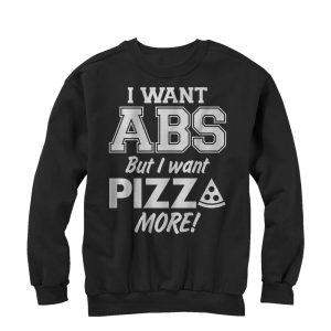 Women_s CHIN UP Pizza Abs Sweatshirt