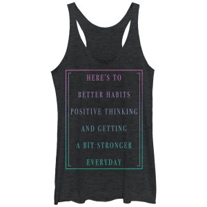 Women_s CHIN UP Positive Thinking Racerback Tank Top