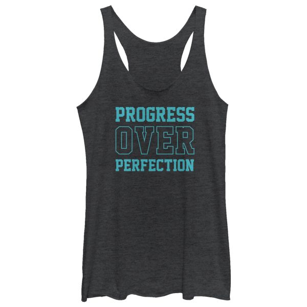 Women_s CHIN UP Progress Over Perfection Racerback Tank Top