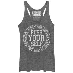 Women_s CHIN UP Push Yourself Racerback Tank Top