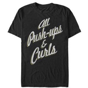 Women_s CHIN UP Push-ups and Curls Boyfriend Tee