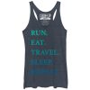 Women_s CHIN UP Run Eat Travel Sleep Repeat Racerback Tank Top