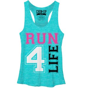 Women_s CHIN UP Run For Life Racerback Tank Top