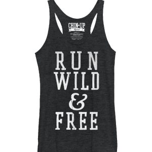 Women_s CHIN UP Run Wild and Free Racerback Tank Top