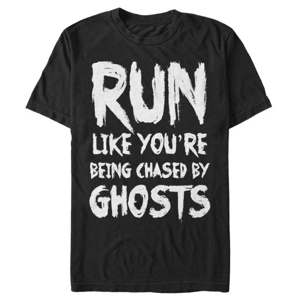 Women_s CHIN UP Run You_re Being Chased by Ghosts Boyfriend Tee