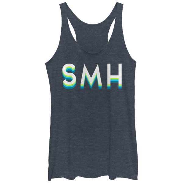 Women_s CHIN UP SMH Shake My Head Racerback Tank Top