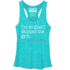 Women_s CHIN UP Said No One Ever Racerback Tank Top