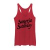 Women_s CHIN UP Sangria Saturday Racerback Tank Top