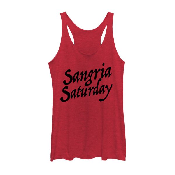 Women_s CHIN UP Sangria Saturday Racerback Tank Top