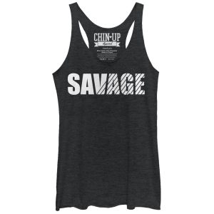 Women_s CHIN UP Savage Stripes Racerback Tank Top