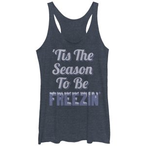 Women_s CHIN UP Season to Be Freezing Racerback Tank Top