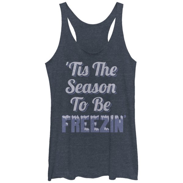 Women_s CHIN UP Season to Be Freezing Racerback Tank Top