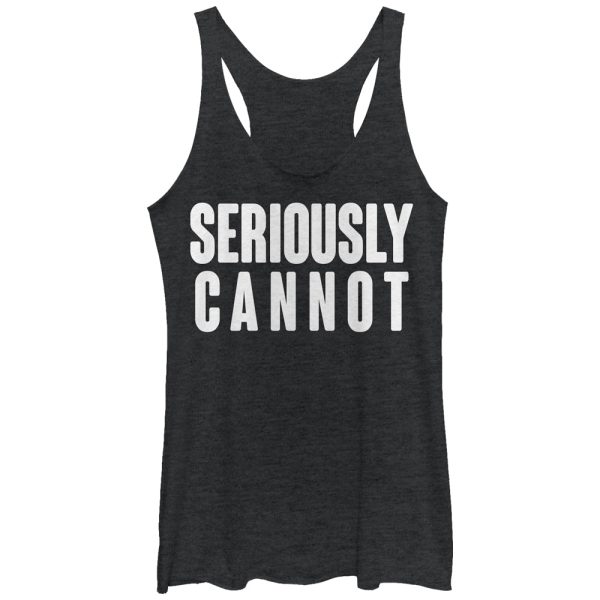 Women_s CHIN UP Seriously Cannot Racerback Tank Top