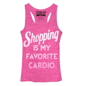 Women_s CHIN UP Shopping is Cardio Racerback Tank Top