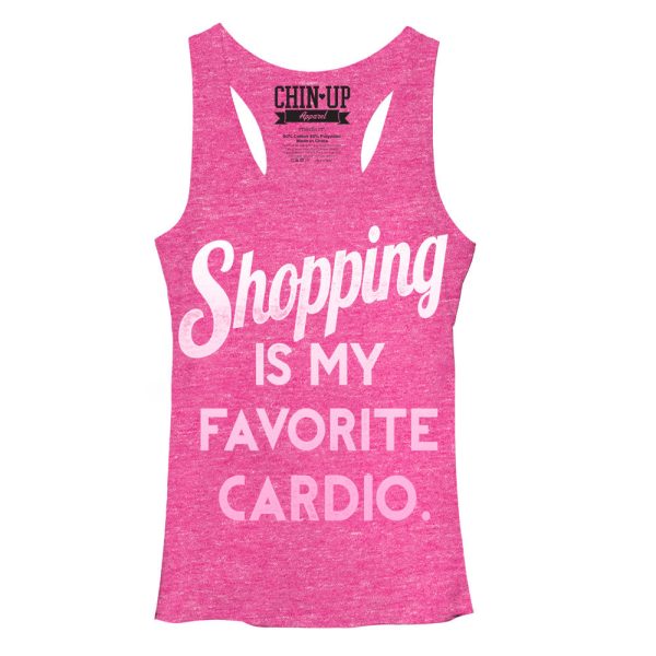 Women_s CHIN UP Shopping is Cardio Racerback Tank Top