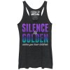 Women_s CHIN UP Silence isen Unless You Have Kids Racerback Tank Top