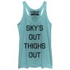 Women_s CHIN UP Sky_s Out Thighs Out Racerback Tank Top