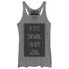 Women_s CHIN UP Snowing Not Going Racerback Tank Top