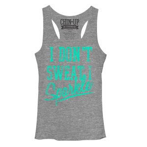 Women_s CHIN UP Sparkle Racerback Tank Top