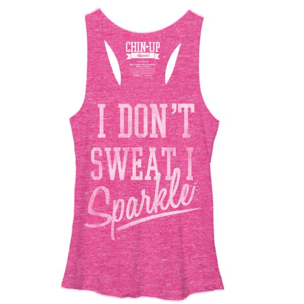 Women_s CHIN UP Sparkle Racerback Tank Top_3518