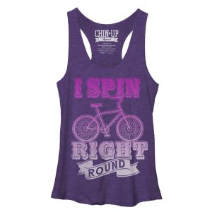 Women_s CHIN UP Spin Right Round Racerback Tank Top