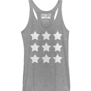 Women_s CHIN UP Stars Racerback Tank Top