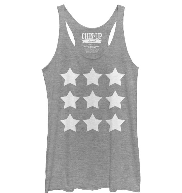 Women_s CHIN UP Stars Racerback Tank Top