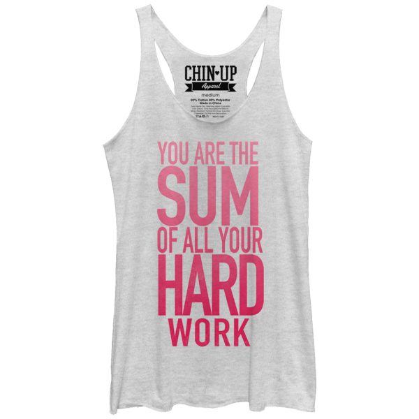 Women_s CHIN UP Sum of all Your Hard Work Racerback Tank Top_3303