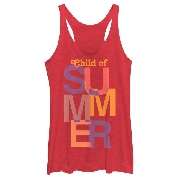 Women_s CHIN UP Summer Child Racerback Tank Top