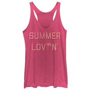 Women_s CHIN UP Summer Loving Palm Racerback Tank Top