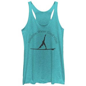 Women_s CHIN UP Sunshine Water Yoga Racerback Tank Top