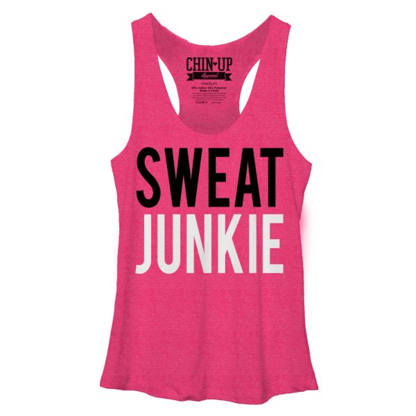 Women_s CHIN UP Sweat Junkie Racerback Tank Top