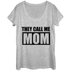 Women_s CHIN UP They Call Me Mom Scoop Neck