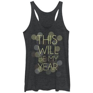 Women_s CHIN UP This Will Be My Year Racerback Tank Top