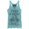 Women_s CHIN UP This is How I Roll Racerback Tank Top