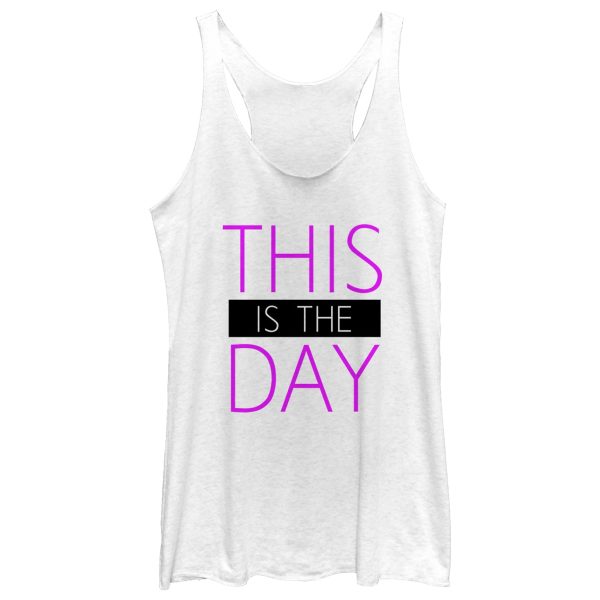 Women_s CHIN UP This is the Day Racerback Tank Top