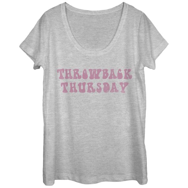 Women_s CHIN UP Throwback Thursday Scoop Neck