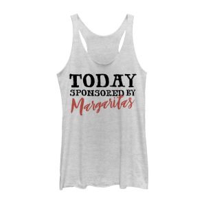 Women_s CHIN UP Today Sponsored by Margaritas Racerback Tank Top